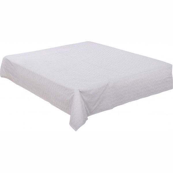 Простынь Геометрия серая 240x220 см серый с белым La Nuit 