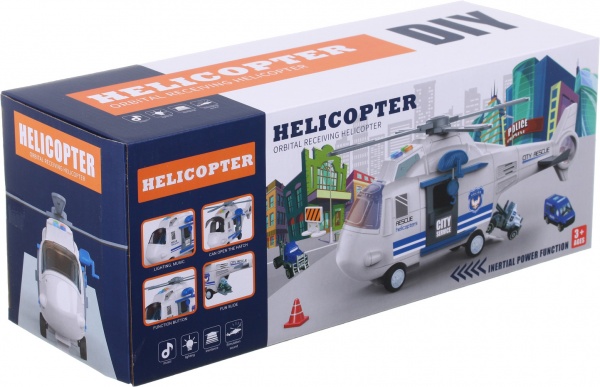 Игровой набор Shantou Пожежний вертоліт-гараж зі звуковими ефектами OTB0581802