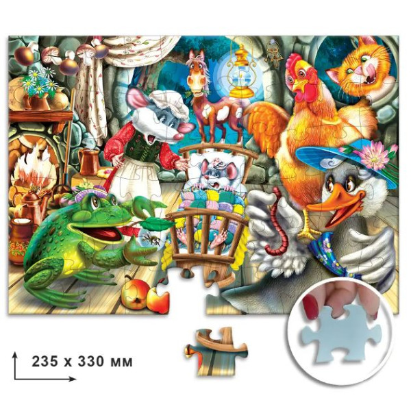 Пазлы КФИ Сказка об умном мышонке 60 элементов 9503