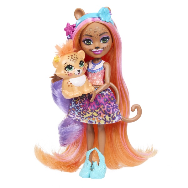 Игровой набор Enchantimals Гламурные прически Гепарда Чериш HNV30