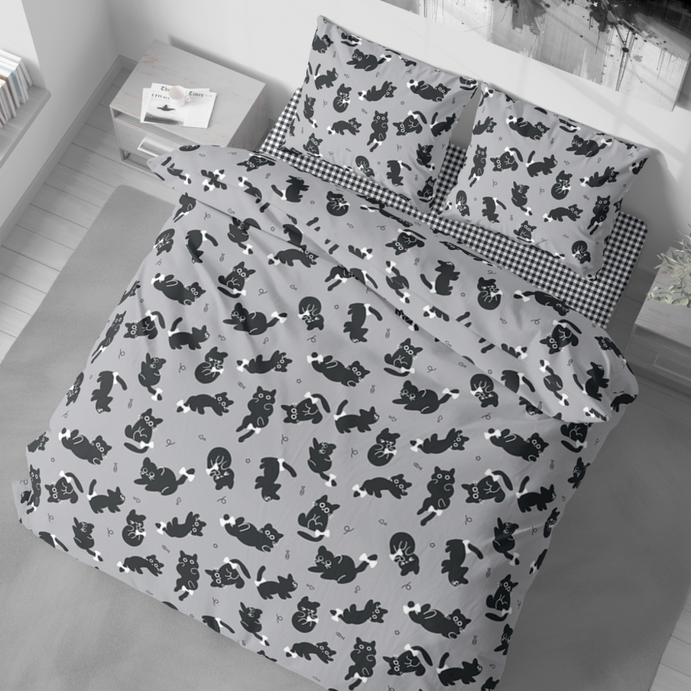 Комплект постельного белья 2.0 PAWSY мультиколор Luna