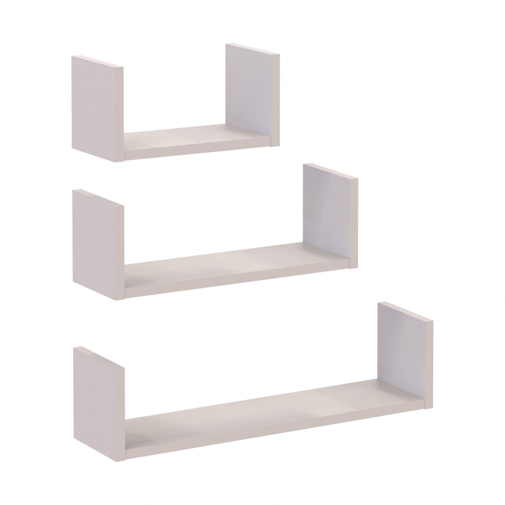 Набір полиць Doros Філ 3 шт. 600x150x150 мм кашемір