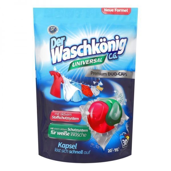 Капсулы для машинной стирки WASCHKONIG UNIVERSAL Duo 0,54 кг 30 шт.