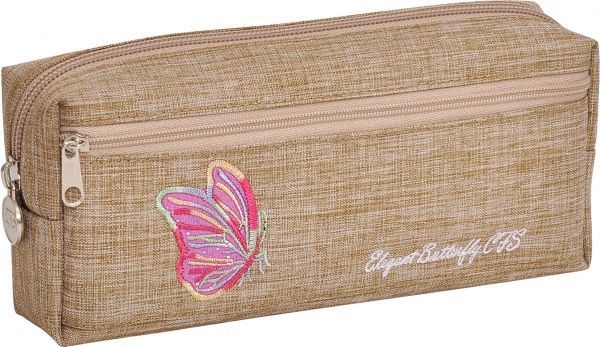 Пенал шкільний Elegant Butterfly CF85988 Cool For School бежевий