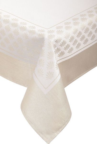 Скатерть Jacquard Шык 140x240 см золотой La Nuit 