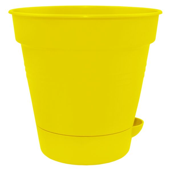 Горщик пластиковий Алеана Глорія круглий 3л жовтий (114022) 