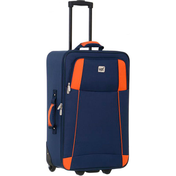Чемодан Underprice 1021NC синий с оранжевым 51x35x17 см