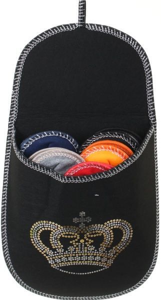 Набор тапочек для гостей Crown Glitter Black 5 пар р. 38/41 разноцветный 