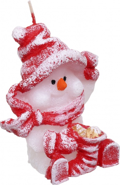 Свічка Сніговик сидячий Pako-If