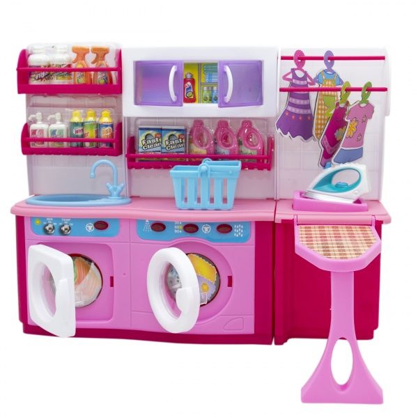 Кукольная кухня Qun Feng Toys Родительский дом 37x11.5x28.5 см Розовая 2802S