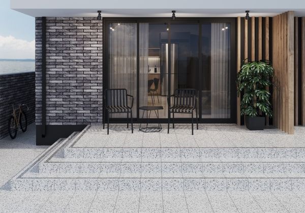 Плитка Golden Tile Steps сірий corner кут L32740 30x30 