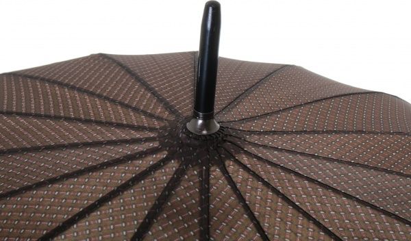 Зонт классический Калейдоскоп, трость, автомат коричневый 