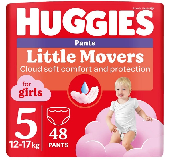 Подгузники-трусики Huggies Pants girl 5 12-17 кг 48 шт.