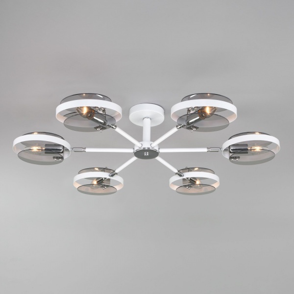 Люстра потолочная Strotskis Gallo 6xE14 белый 70121/6 