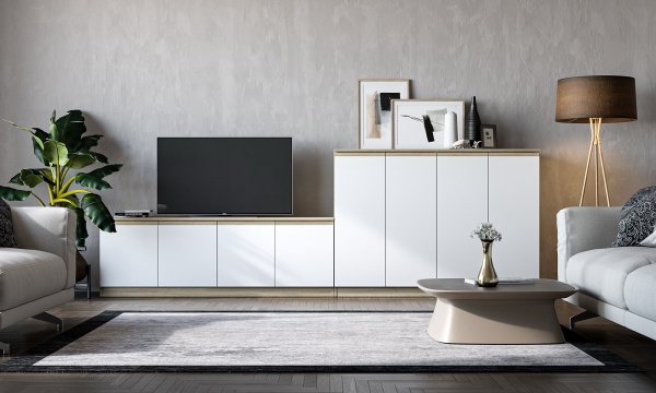 Комод Грейд Эстер 4д 1600x540x442 мм дуб сонома /белый 