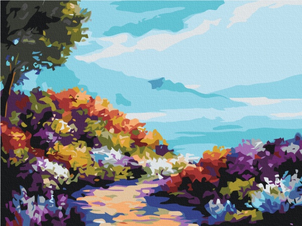 Картина по номерам Цветы у моря PRBS1006 30x40 см Brushme 