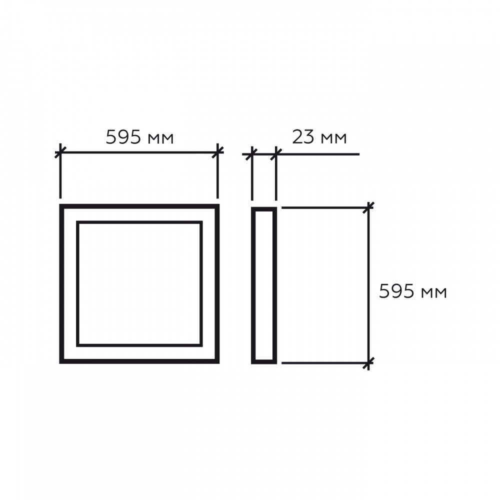 Панель освещения Eurolamp 40 Вт белый LED-Panel-40/50(FR)