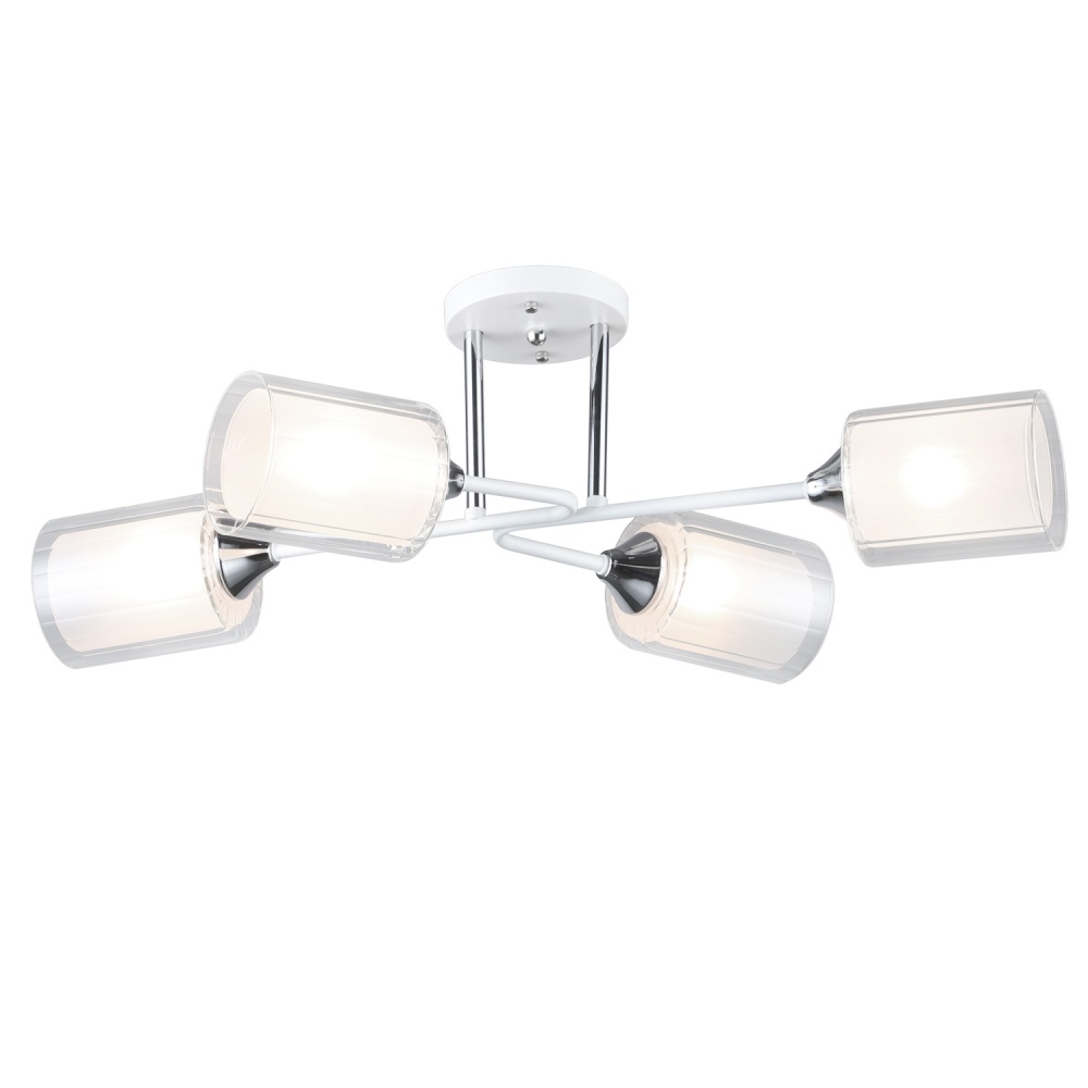 Люстра потолочная Victoria Lighting 4x60 Вт E27 белый Despise/PL4 white