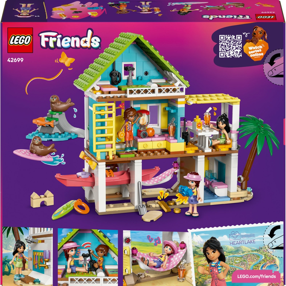 Конструктор LEGO Friends Пляжный домик с морскими котиками 42699