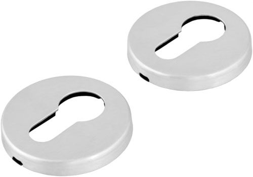 Накладка Forme кругла розетка циліндровий сатин хром