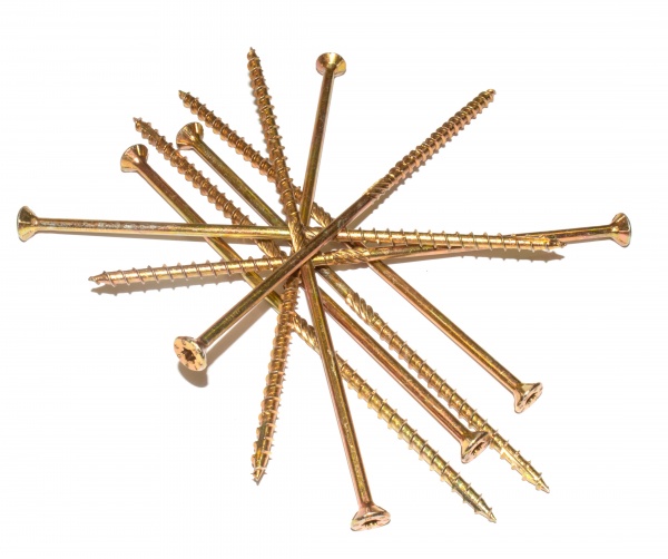 Шуруп конструкційний 6x180 мм жовтий цинк