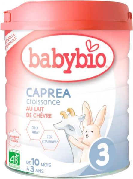 Суха молочна суміш Babybio Caprea3 органічна з козячого молока для дітей від 10 міс 800 г 3288131580531