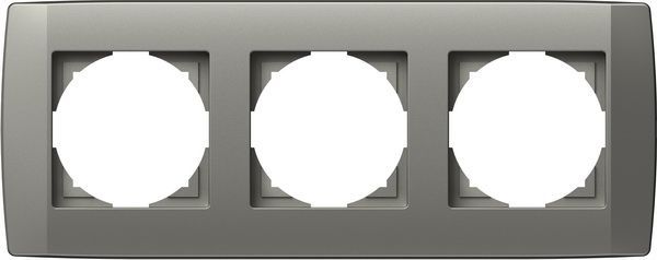 Рамка трехместная TEM Logiq универсальная титан OQ30TI-U