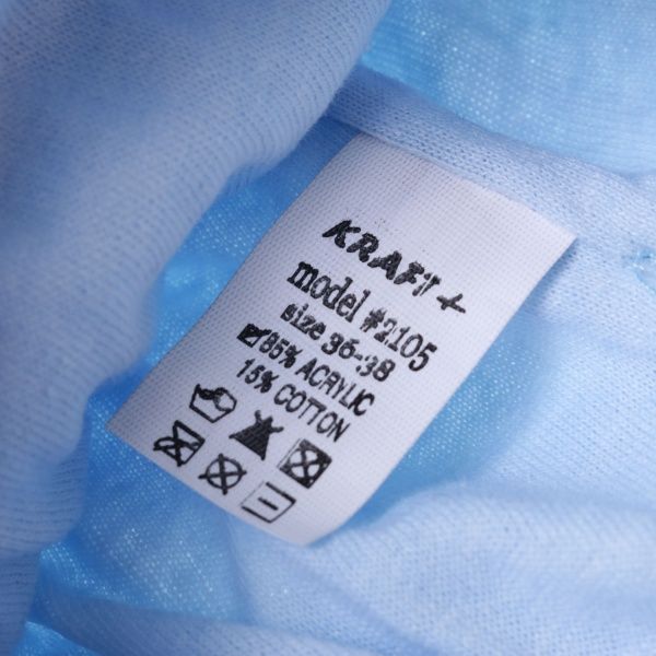 Шапочка детская для мальчика Luna Kids р.36 синий с голубым 2105 