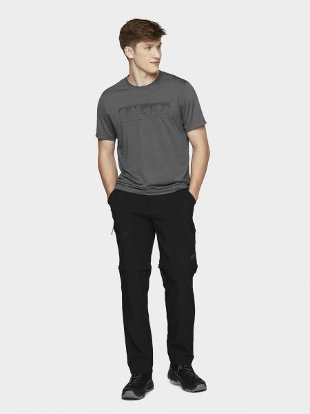 Футболка 4F H4L21-TSMF060-24M р.2XL сірий меланж