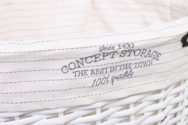 Кошик плетений Tony Bridge Basket з текстилем 40х32х17 см HQN20-1CD-3 