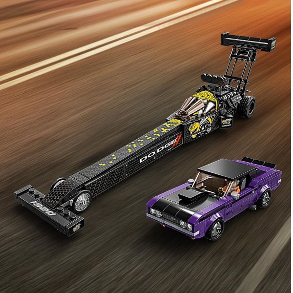 Конструктор LEGO Speed Champions Mopar Dodge//SRT Top Fuel Dragster and 1970 Dodge Challenger T/A 76904