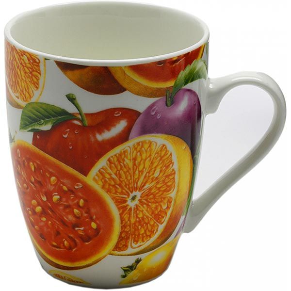 Чашка фарфоровая Сочные фрукты 290 мл