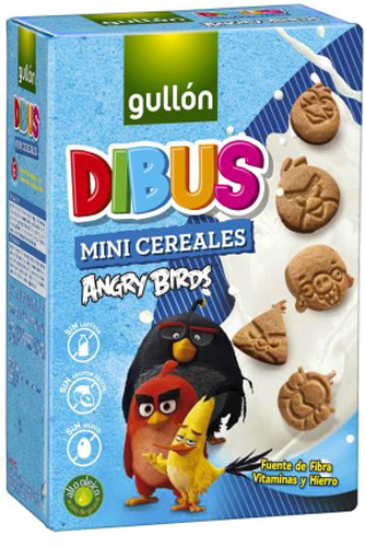 Печенье Gullon DIBUS Angry Birds mini cereale 250 г 