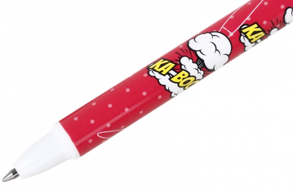 Ручка гелева напиши-зітри ракета червона 