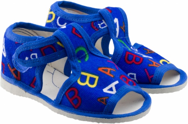 Тапочки для мальчиков Экотапок Сандалик летний синие 1075 р.23