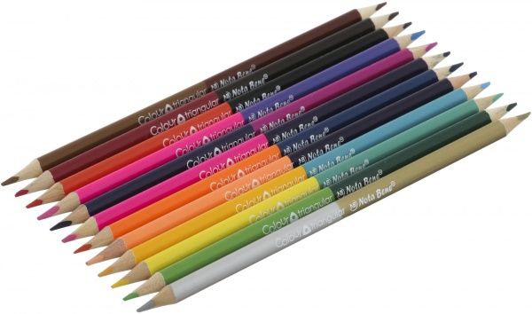 Олівці кольорові 12 шт. 24 кольори Nota Bene