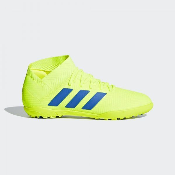 Бутсы Adidas NEMEZIZ 18.3 TF J CM8516 р. EUR 34 салатовый
