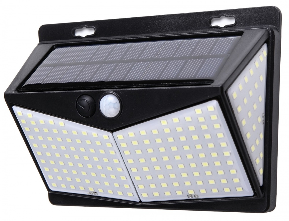 Светильник на солнечной батарее Luxel з датчиком движения и аккумулятором 20 Вт IP65 черный SSWL-03C