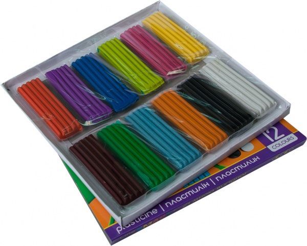 Пластилін 12 кольорів 240 г smart line ZiBi