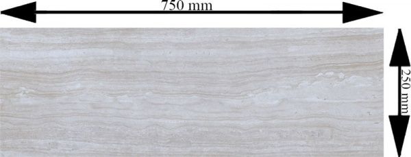 Плитка Allore Group Travertine Silver W M 25x75 NR Satin 1
