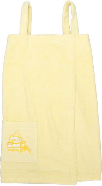 Сарафан для сауны р. XXL/XXXL желтый 