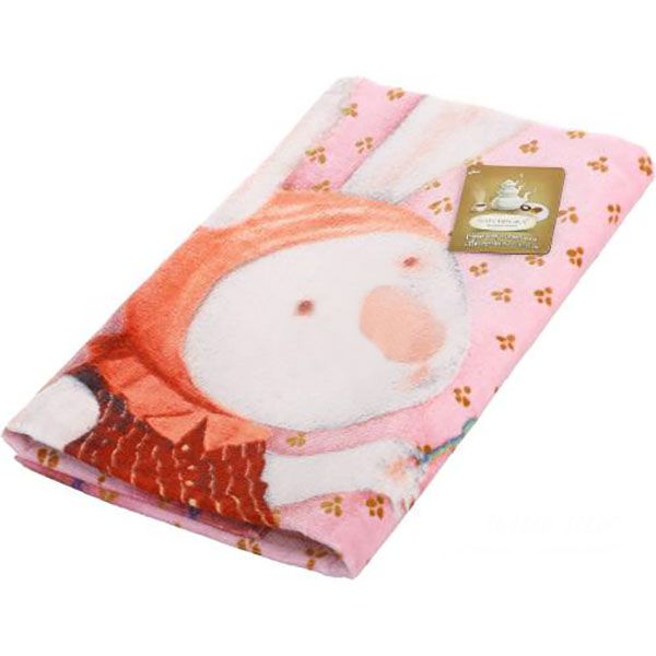 Полотенце пляжное Алиса Посиделки 70x140 см розовый 