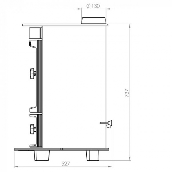 Печь отопительно-варочная Duval EM-5128