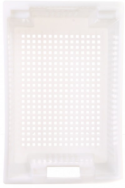 Ящик Полімерцентр поворотний 180 перфорований 600х400х200 мм білий