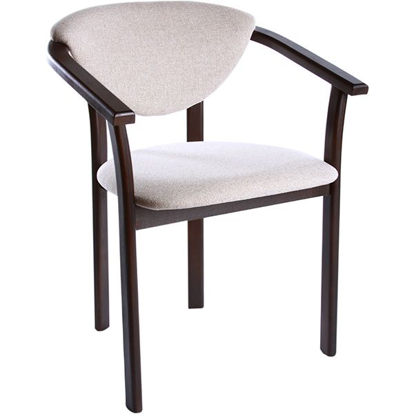 Стілець обідній РПМК Алексіс горіх темний/молочний