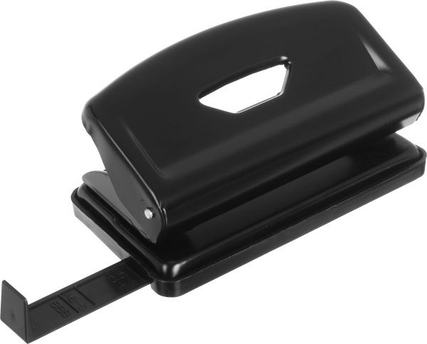 Дырокол с линейкой 12 листов черный SCHOLZ