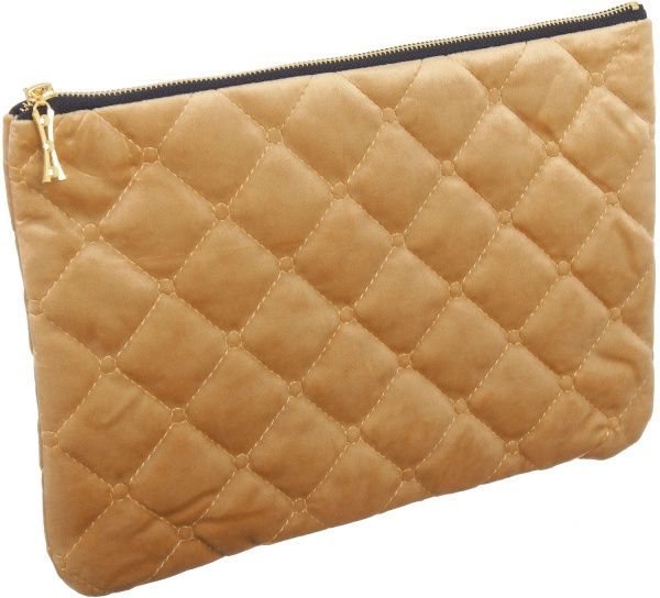 Косметичка La Nuit Велюр Rosalie 19x28 см жовтий 