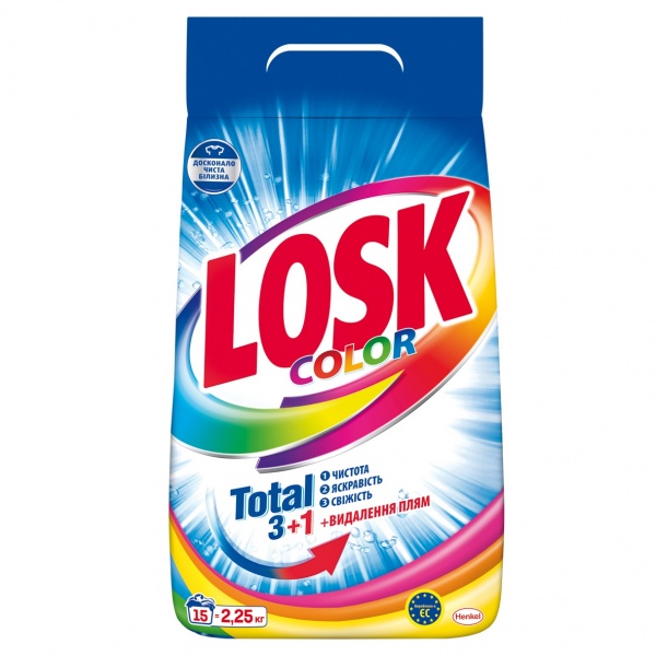 Пральний порошок для машинного та ручного прання Losk Колір 2,25 кг 