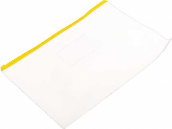 Папка на молнии прозрачная A4 PVC 4-207 4Office 
