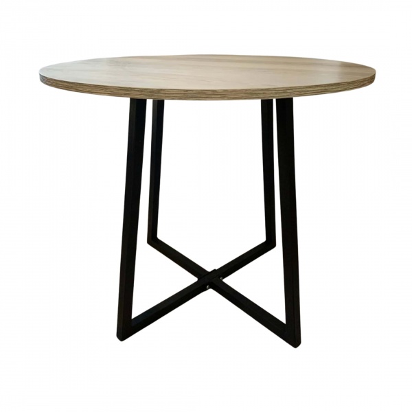 Стол круглый на металлической основе Stern Аспен 750х800 мм 